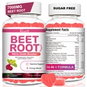 Beet Root Gummies – Nitric Oxide Beetroot Gummies with Coq 10, Grape Seed, Pomegranate for Circulation & Energy Support – Vegan, Non-GMO, 120 Beet Chews