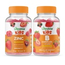 Lifeable Zinc Kids + B Complex Kids, Gummies Bundle - Great Tasting, Vitamin Supplement, Gluten Free, GMO Free, Chewable Gummy