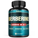 Satoomi 25in1 Berberine Supplement - Berberine Hcl - Ceylon Cinnamon - Milk Thistle and More