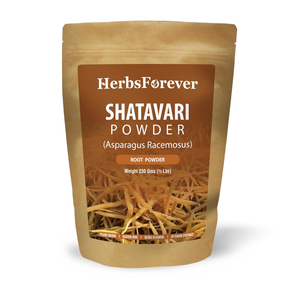 HerbsForever Shatavari(Asparagus Racemosus) Root Powder- Female Reproductive Health, Hormonal Balance, Anti Stress -Teas, Lattes, Moon Milk -Non GMO, 2X Potency | Ultra Clean, Steam Treated|16oz-1LBS