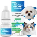 Visiopet Pet Eye Drops - Eye Drops for Dogs and Cats Vet-Recommended Dog Eye Infection Treatment to Soothe Infection Allergy,Relieve Dry Eyes Pink Eyes, Pet Tear Stain Cleaner 1/8 oz /5 ml