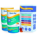FIRST DAY Kids Multivitamin Gummies Age 4+, Strawberry & Orange - Kids Vitamins Multivitamin Gummy A C D3 K2 B1 B2 B6 B12 Folate, Immunity & Brain Function, Vegan - 60 Day Supply, Packaging May Vary