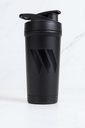 Swolverine® Stainless Steel Shaker | Black on Black Stainless Steel Protein Shaker Bottle