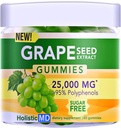 Grape Seed Extract Gummies 126; Grape Seed Oil 25,000 mg 50x Asli 124; > 95% Polyphenol 124; # 1 Grape Seed Gummies di Amerika Serikat 124; Sugar Free Vegan 124; Grape Flavor 60
