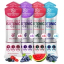 NewTrition® Isotonic Energy Gel – 20g Carbs, No Water Needed - Zero Caffeine Running Gel with Fast Absorption & Smooth Easy Digestion - Endurance Fuel Gels For Runners & Cycling 50ml, Variety Pack