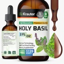 Holy Basil Tincture for Calm & Relaxation Support, 2 Fl.Oz | Vegan Holy Basil Supplement for Mood Support, 28-Day Supply, Alcohol and Sugar Free