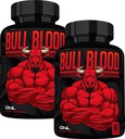ONL Bull Blood Testosterone Booster - Pria Potency Tinggi Mengaktifkan Suplemen Testosteron untuk Stamina & Endurance - Uji Booster dengan Root Maca, Toat Ganja & Tongkat Ali - 120 Capsules (2- Pack)