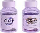 Lemme Sleep and Wake Up Bundle - Sleep Gummies for Better Night 's Rest Up Caffeine Gummies for Energy - Gluten- Free, Non-GMO, 60 Count Each