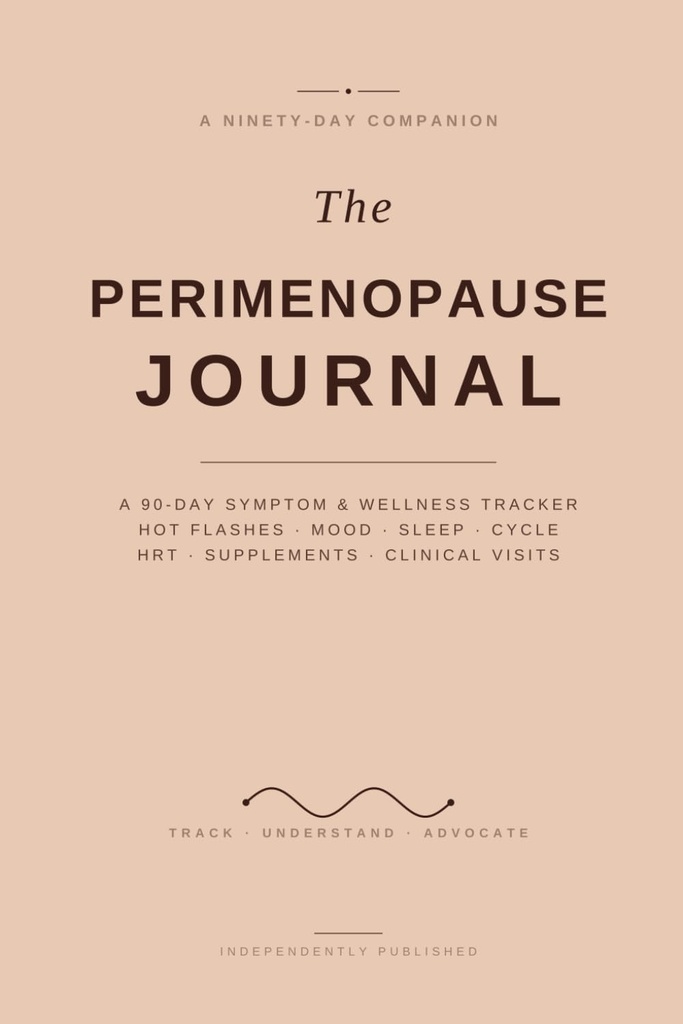 The Perimenopause Journal: A 90-Day Symptom & Wellness Tracker with Day 0 and Day 90 Snapshots, HRT and Treatment Log, Cycle Changes, Mental Health Resources, and Pelvic Health Reference