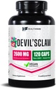 Zdravotní péče Devils Claw Root 124; 2600mg Bylinné doplňky 124; 120 Vegan Kapsle 124; Koncentrovaný kořenový extrakt pro společnou podporu 124; Non- GMO, gluten- Free Gluten124; Vyrobeno v USA
