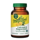 MegaFood Calcium Magnesium Supplement - Supports Bone Health & Heart Health - Magnesium Calcium Supplements for Women and Men - Non-GMO - 60 Tablets (20 Servings)