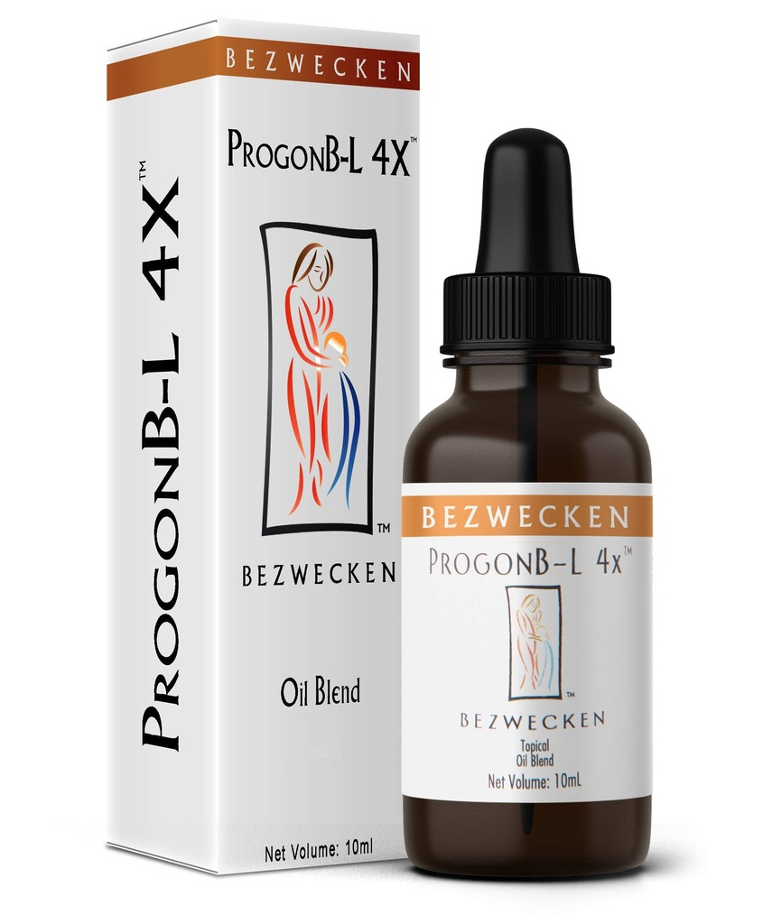 Bezwecken - ProgonB-L 4X - 10mL Topical Oil Blend - Professionally Formulated PMS & Pre-Menopause Symptom Support - Safe, Natural, Paraben Free - 30 Day Supply