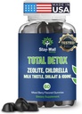 Total Detox, Heavy Metal Detox for Adults- Zeolite, Chlorella, Milk Thistle, Shilajit ' Iodine, Toxin Cleanse, Pineal Decalcification, Fluoride Cleanse, Heavy Metal Cleanse, 60 Mixed Berry Gummies