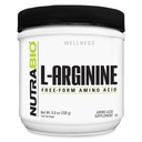 NutraBio L-Arginine Supplement, 750mg Nitric Oxide Precursor, Supports Blood Flow, Vascular Health, and Muscle Growth, 250g