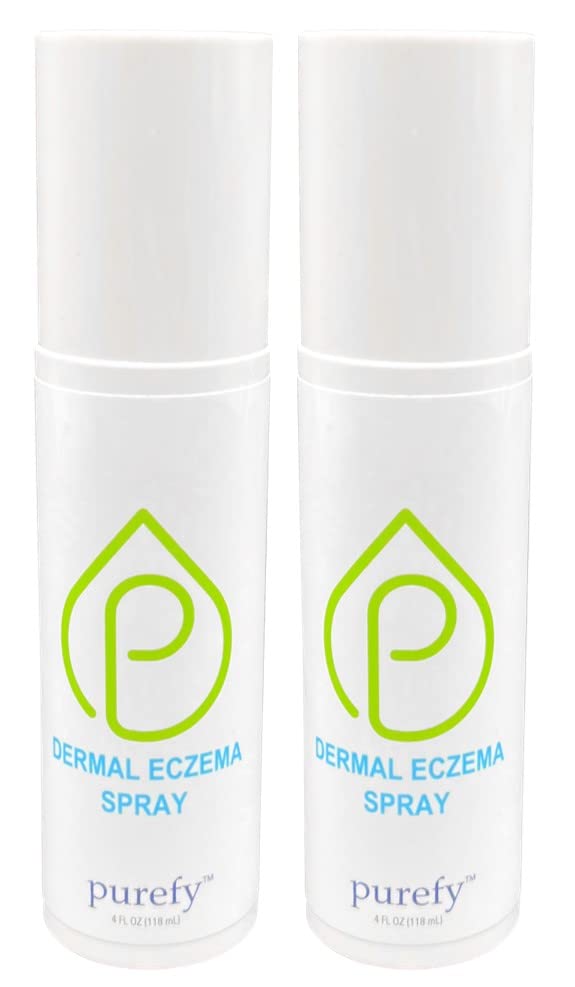 PUREFY Dermal Eczema Spray (4oz, 2pk) Natural Healing. Purefypro Dermal Cleansing Technology. Safe for Kids and Everyone. Use Anywhere on The Body. Dermatologist Recommended. …