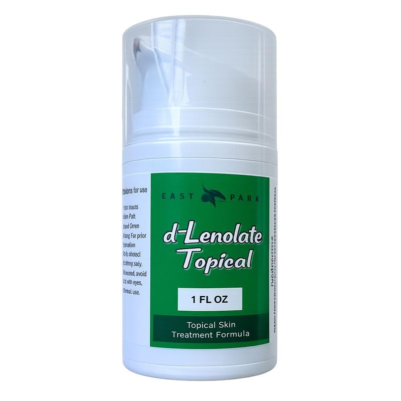 EAST PARK Research - D-Lenolate Olive Leaf Topical - All Natural Eczema Skin Formula Relieves Psoriasis, Rosacea, Dermatitis, and Rashes