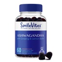 Ashwagandha Gummies with Ginseng & Lemon Balm | Stress Relief, Energy Boost & Sleep Support | Cognitive Function & Antioxidant Protection | Premium Quality | Strawberry Flavor | 60 Count