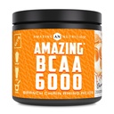 Amazing Nutrition Amazing BCAA 6000 | 6 Grams BCAA Per Serving | 30 Servings Powder | Branched Chain Amino Acid Supplement | Made in USA (Natural Orange)