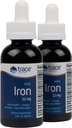 Trace Minerals Ionic Iron, 22 mg - Energistøtte Supplement med magnesium og jern - Aid Brain Health & Immune System funksjon - Glutenfri flytende Supplement - 1,9 fl oz (2 Pack) (92 Serveringer)
