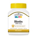 21st Century Biotin 5000 Mcg Capsules, 110-Count by 21st Century