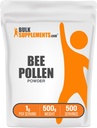 BulkSupplements.com Bee Pollen Powder - Superfood Addition, Bee Pollen Addition, for Имунна поддръжка - Gluten Free, 1g per Serving, 500g (1.1 lbs) (пакет от 1)