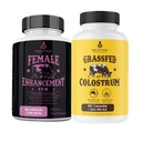 Ancestral Supplements FEM & Colostrum Bundle for Women – Supports Hormone Balance, Energy, Skin, Immunity & Digestion – Grass Fed, Pasture Raised Female Organ Blend with Bioactive Colostrum