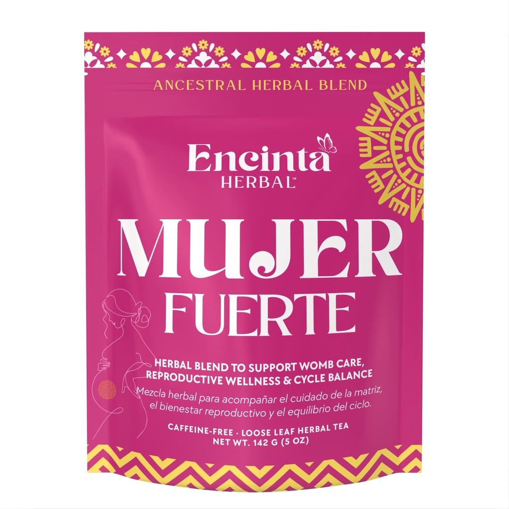 Mujer Fuerte – Traditional Herbal Tea Blend for Women’s Wellness and Vitality, 15 Natural Herbs, Caffeine-Free, Loose Leaf, 5 oz (142 g)