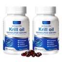 Antarctic Krill Oil | 1000mg Per Serving, Omega-3 EPA DHA Choline Astaxanthin & Phospholipids, Mercury Free, No Fishy Aftertaste, Supports Joint, Heart, Brain & Immune Health, 360 Softgels