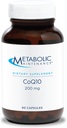 代谢维持 CoQ10 Capsules - 200mg Coenzyme Q10 配维生素C - 抗氧化剂,免疫,能量+心血管支持(60 Capsules)