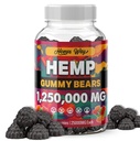Organic Hemp Gummies for Stresss, Pains, Sleeps, Support- All-Natural, High Potency, Non-GMO, Vegan & 100% Natural Wellness Supplement Prime Vigor XL