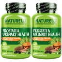 NATURELO Prostate & Urinary Health, Comprehensive Formula with Saw Palmetto, Pygeum, Tumeric, Plant Sterols, Broccoli and Lycopene, 60 Vegetarian Capsules (Pack of 2)