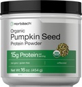 Horbaach Organic Pumpkin Seed Protein Powder | Unflavored | Plant-Based for Smoothies and Baking | Keto, Paleo, Non-GMO & Gluten Free | 16 Ounce (15g Per Serving)