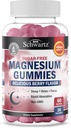 BioSchwartz Sugar Free Magnesium Gummies (30 zerbitzatu) Berry Flavored Magnesium Citrate Supplement Supports Healthy Nerves Muscles Energy Calm Mood and Sleep (Vegan Safe, Non GMO, 60 Gummies)