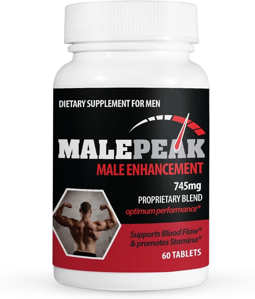 Male Pills for Strength, Male Dietary Supplements, Max Optimum Performance Formula (60 Tablets)