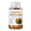 Ceylon Cinnamon Supplement with MCT Oil, 1200mg Per Serving, 300 Softgels, Daily Wellness & Balance Support, Non-GMO, Gluten-Free Cinnamon Softgels for Men & Women