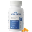 NAC Supplement 900 mg – Liver Cleanse Detox & Repair, Antioxidant & Cellular Health, Alcohol Defense Support – N-Acetyl Cysteine Capsules with Milk Thistle, Turmeric, Dandelion & Artichoke – 180 Count