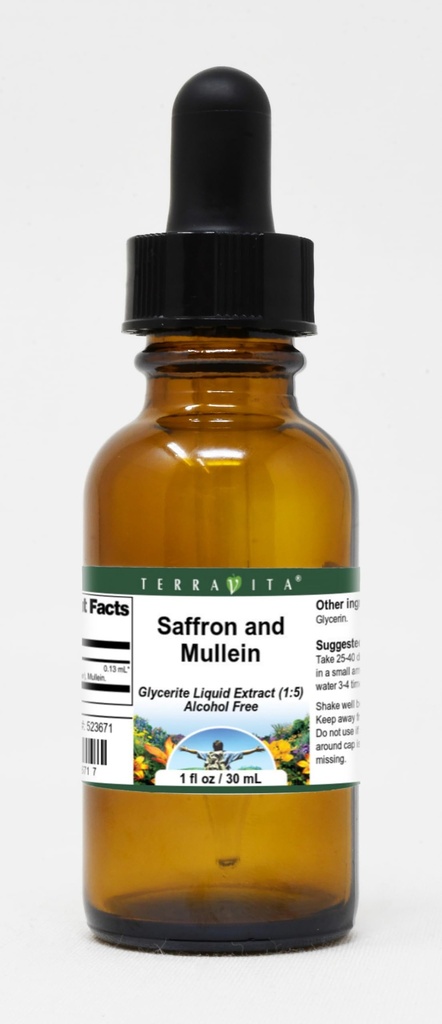 Saffron and Mullein Glycerite Liquid Extract (1:5) - No Flavor (1 oz, ZIN: 523671)