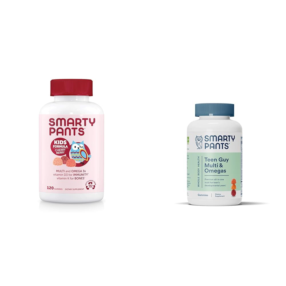 SmartyPants Kids Multivitamin Gummies & Teen Guy Multivitamin Gummies: Omega 3 Fish Oil (EPA/DHA)