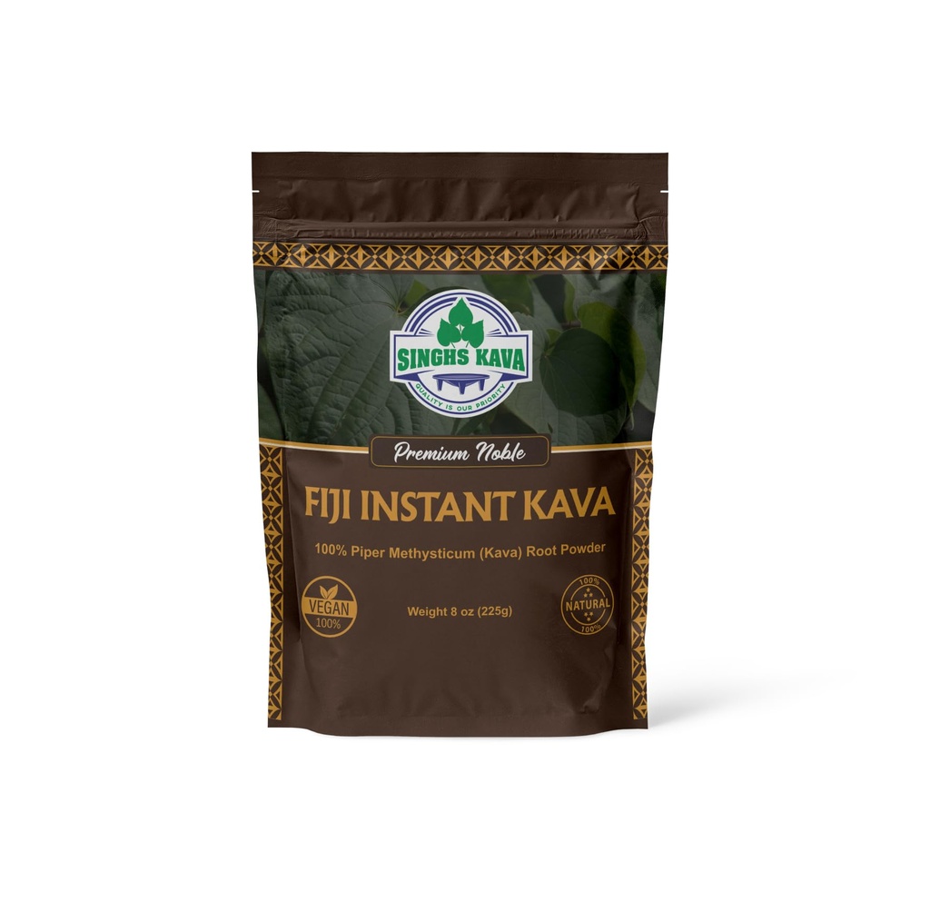 SINGHS Premium Quality Noble Fiji INSTANT Kava Powder Extra Strength (8oz)