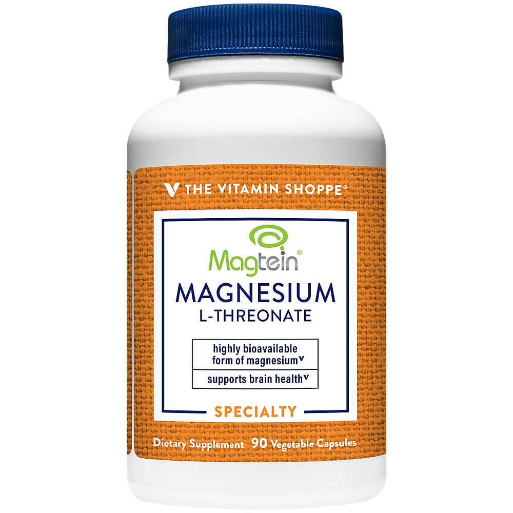 The Vitamin Shoppe Magnesium - Muscle Relaxation, Bone Health & Energy Production Support, Daily Mineral (90 Vegetable Capsules)