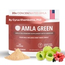Amla Powder & Green Tea Superfood Supplement with Hibiscus, 20x Ultra Concentrated Amla, Antioxidant Support, Made with Oolong Tea and Indian Gooseberries, Organic, Vegan, Hibiscus, 30 Servings