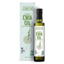 Seeds of Wellness - Organic Chia Seed Oil, Essential Bio Nutrients, Fatty Acids Omega-3 ALA Plant-Based, Cold-Pressed, Unrefined, Non GMO, 16.9 Fl Oz (500 ml) Glass Bottle, Pack of 1, Chile