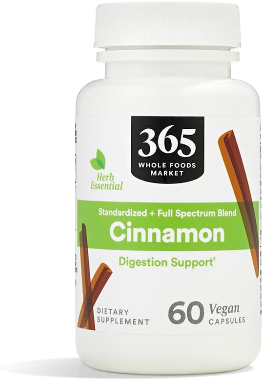 365 av Whole Foods Market, Cinnamon, 60 Count