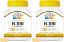 21st Century B 100 Complex Prolonged Release Caplets, 60 Count (Pack of 2)