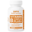DIPO B-12 Complex Plus 2000mcg - Essential B Vitamins, Inositol & Choline - Hair Skin and Nails Vitamin - Supports Energy Metabolism & Brain Function - Vegan, 60 Capsules