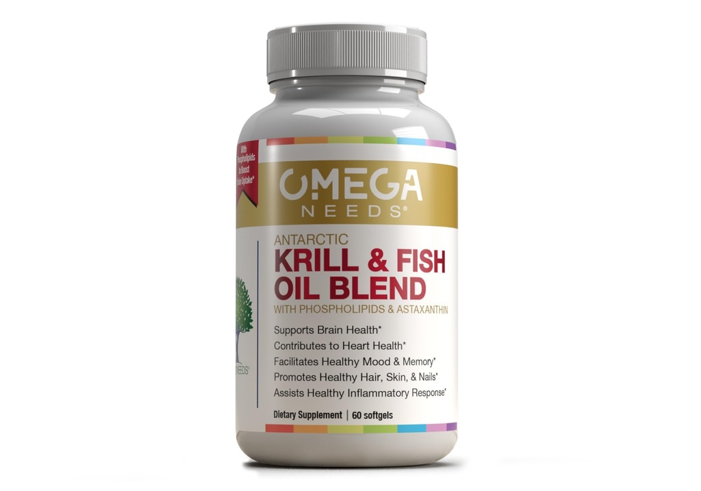OmegaNeeds Omega-3 Fish Oil Supplement – 1000mg EPA & DHA Per Serving – Supports Brain, Eye, and Heart Health – Burpless, Ultra-Pure, Easy-to-Swallow Softgels – 60 Capsules