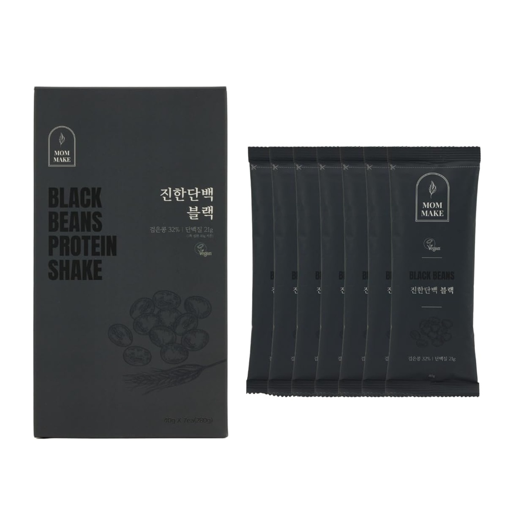 Black Beans Protein Shake Powder 0.6lb(280g) Black Sesame 21g of Plant Based Protein (280g)