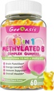 L-methylfolate for Kids Gummies, Methylated B Complex Chewable Supplement for Women, with Methylated B12, Zinc Citrate, Vitamin C, Choline, Theanine & Saffron, Energy, Stress, 5-MTHFR, 60 Ct