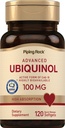Piping Rock Ubiquinol 100mg | 60 Softgels | Active Form of CoQ10 | High Absorption Supplement | Non-GMO, Gluten Free