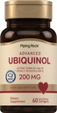 Piping Rock Ubiquinol 200mg | 60 Softgels | Active Form of CoQ10 | High Absorption Supplement | Non-GMO, Gluten Free